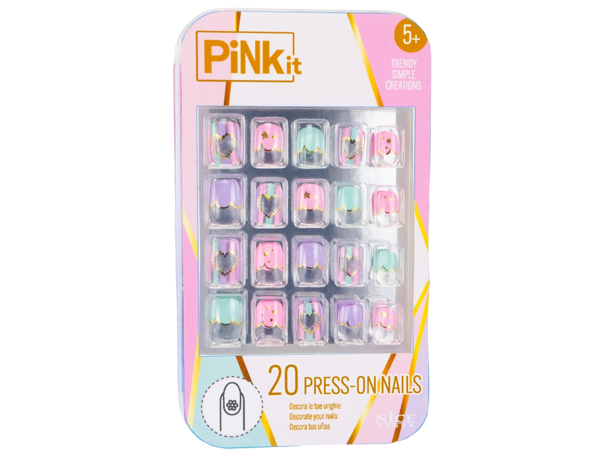 Pink it press on nails
