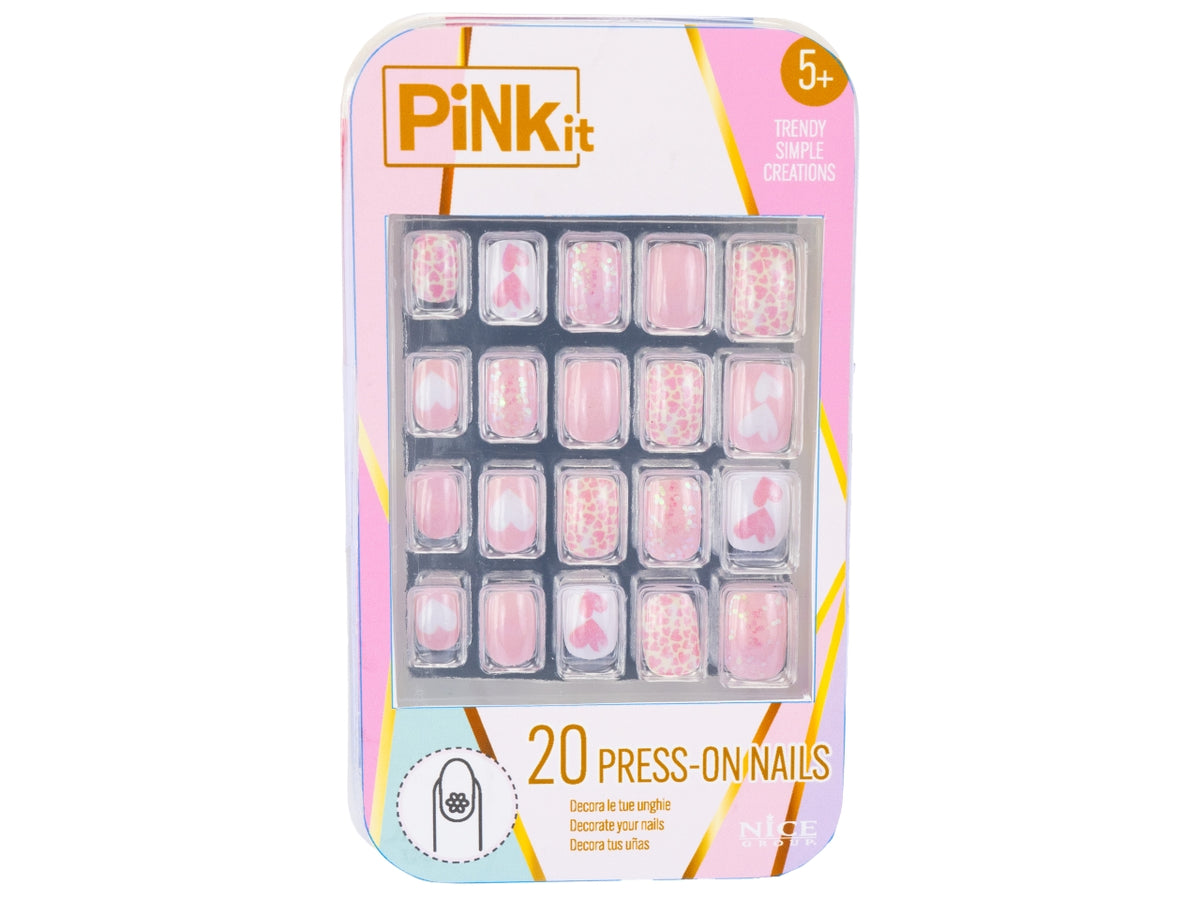 Pink it press on nails