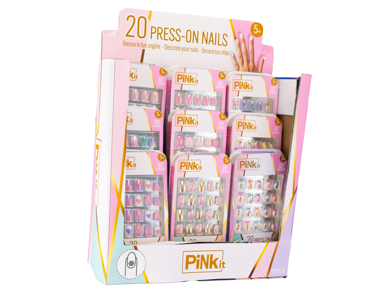 Pink it press on nails
