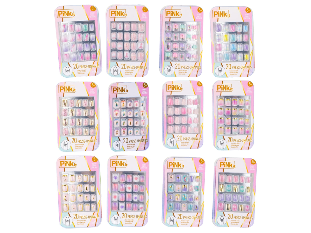 Pink it press on nails