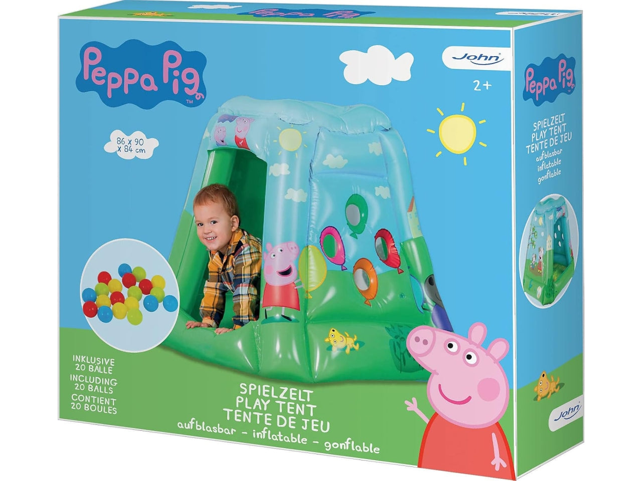 Peppa pig tenda gonfiabile con 20 palline
