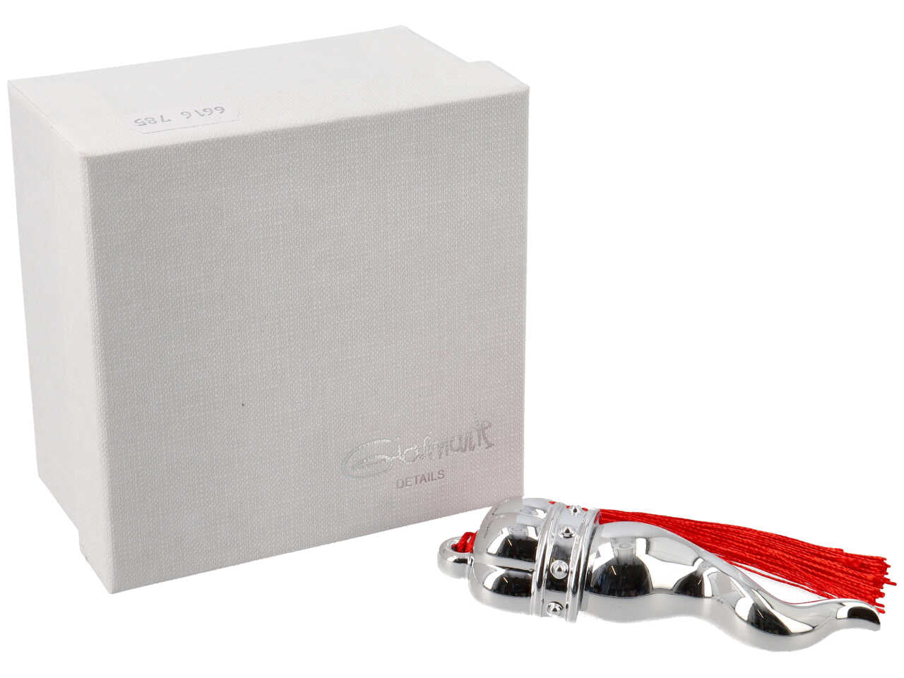 Corno piatto h.10cm con corona argento