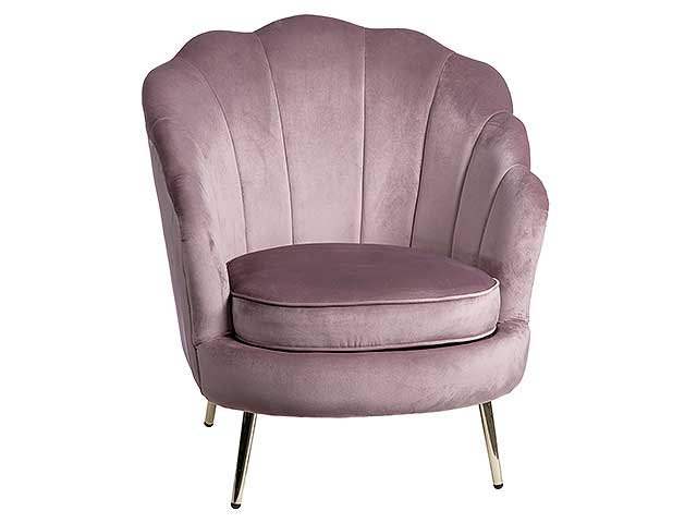 Poltrona vellinea masca rosa 75x71xh84cm 67945