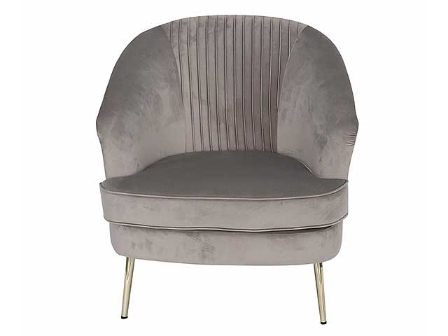 Poltrona vellinea gexy grigia 72x68xh80 71581