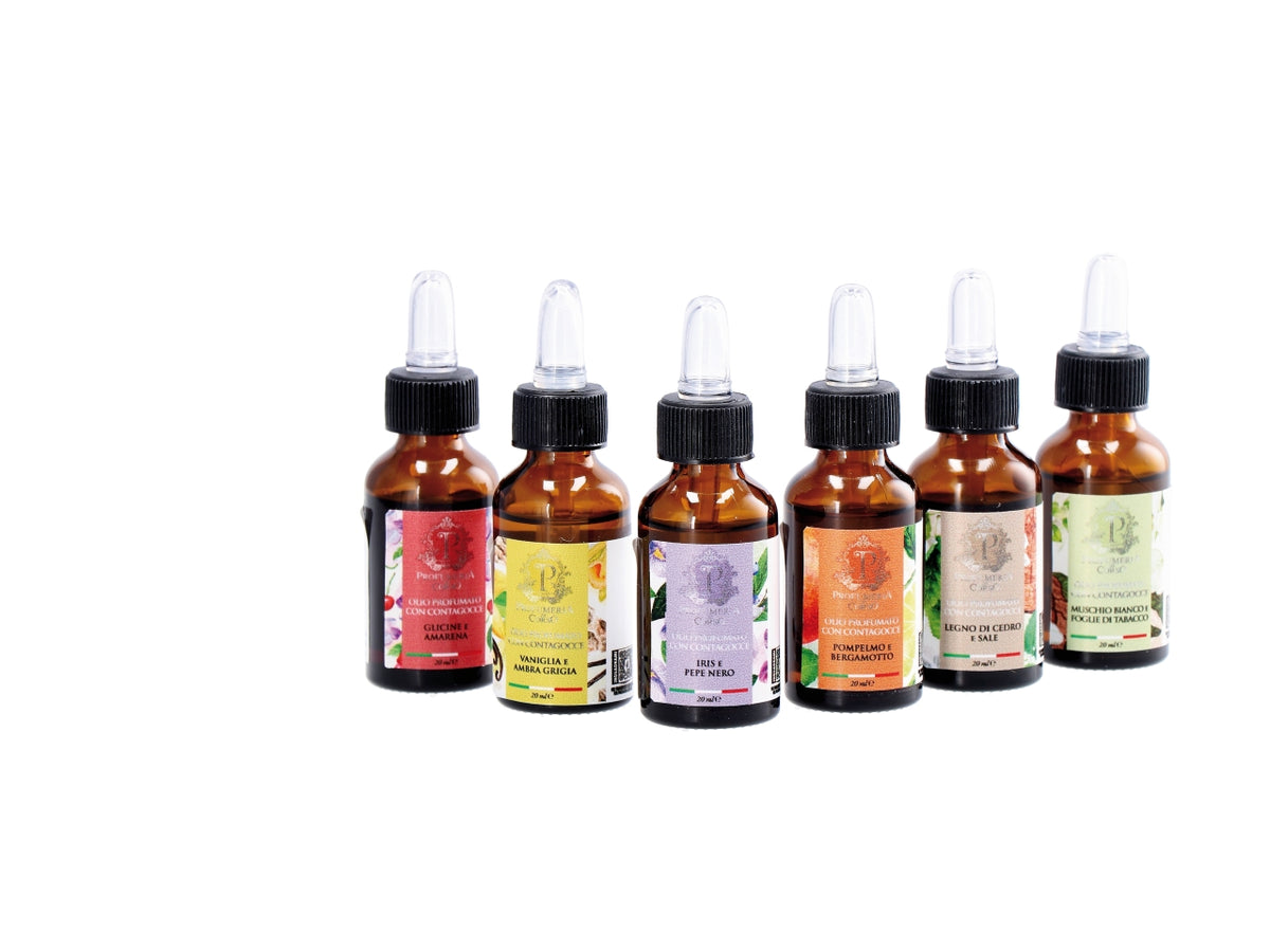 Olio essenziale  con contagoccie  20ml in 6 fraganze assortite