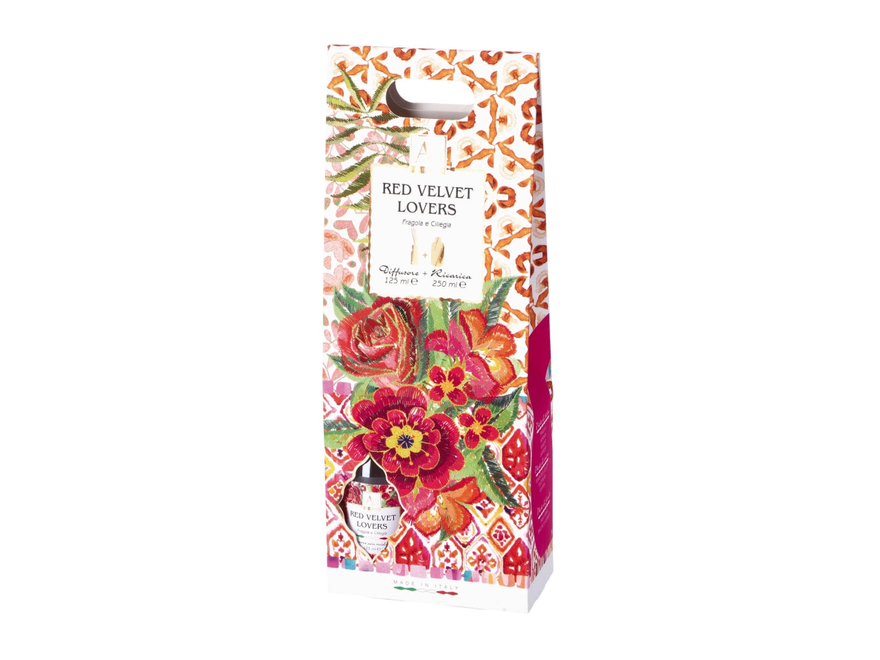 Diffusore  di essenze 125ml e ricarica 250ml fraganza red velvet