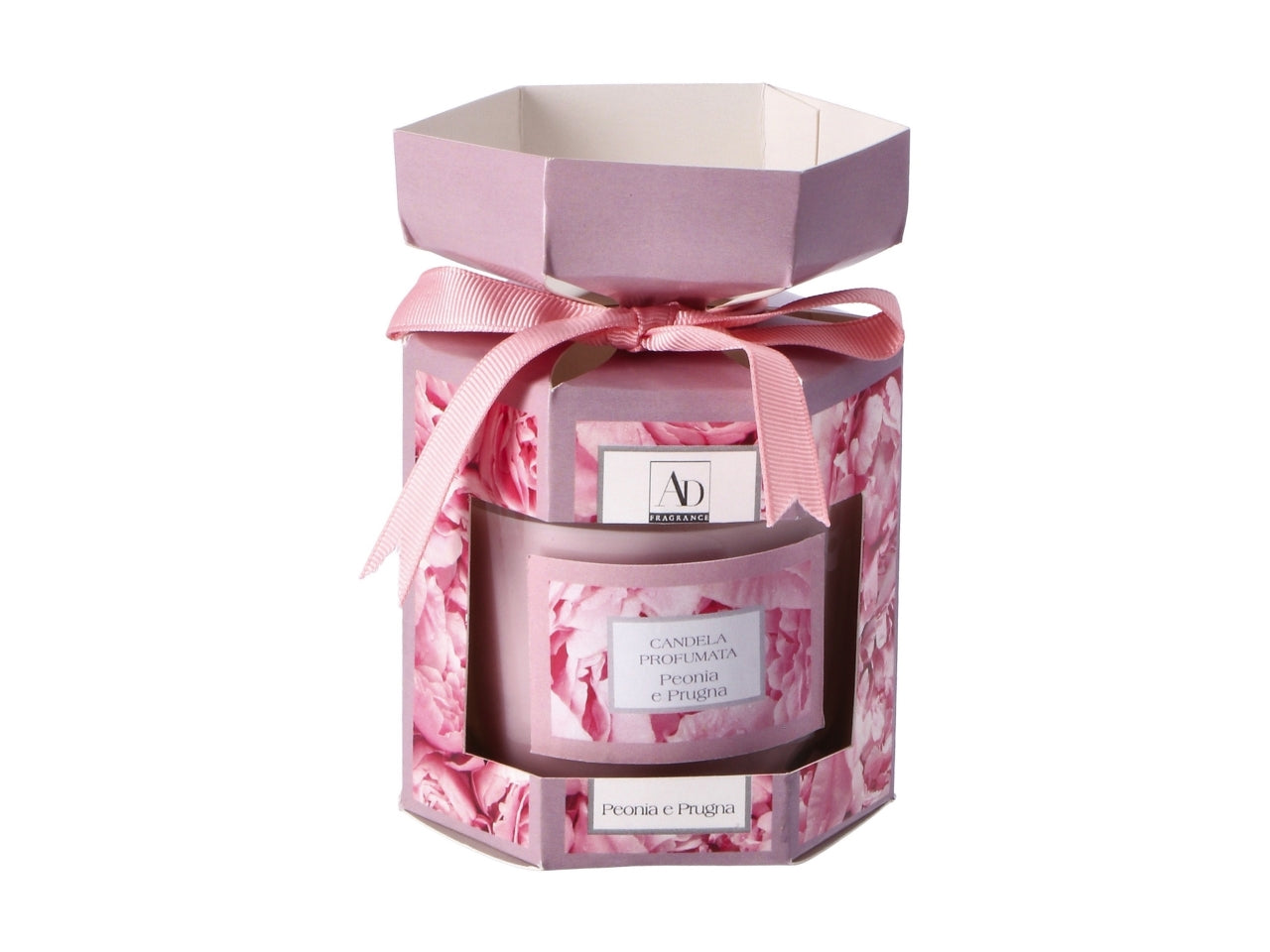 Candela profumatore in barattolo di vetro d.7x10hcm in 4 fraganze assortite