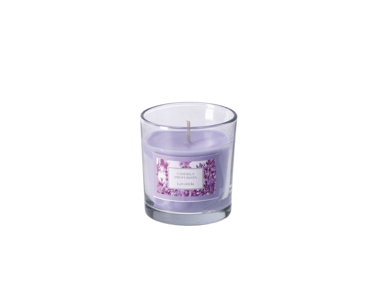 Candela profumatore in barattolo di vetro d.7x10hcm in 4 fraganze assortite
