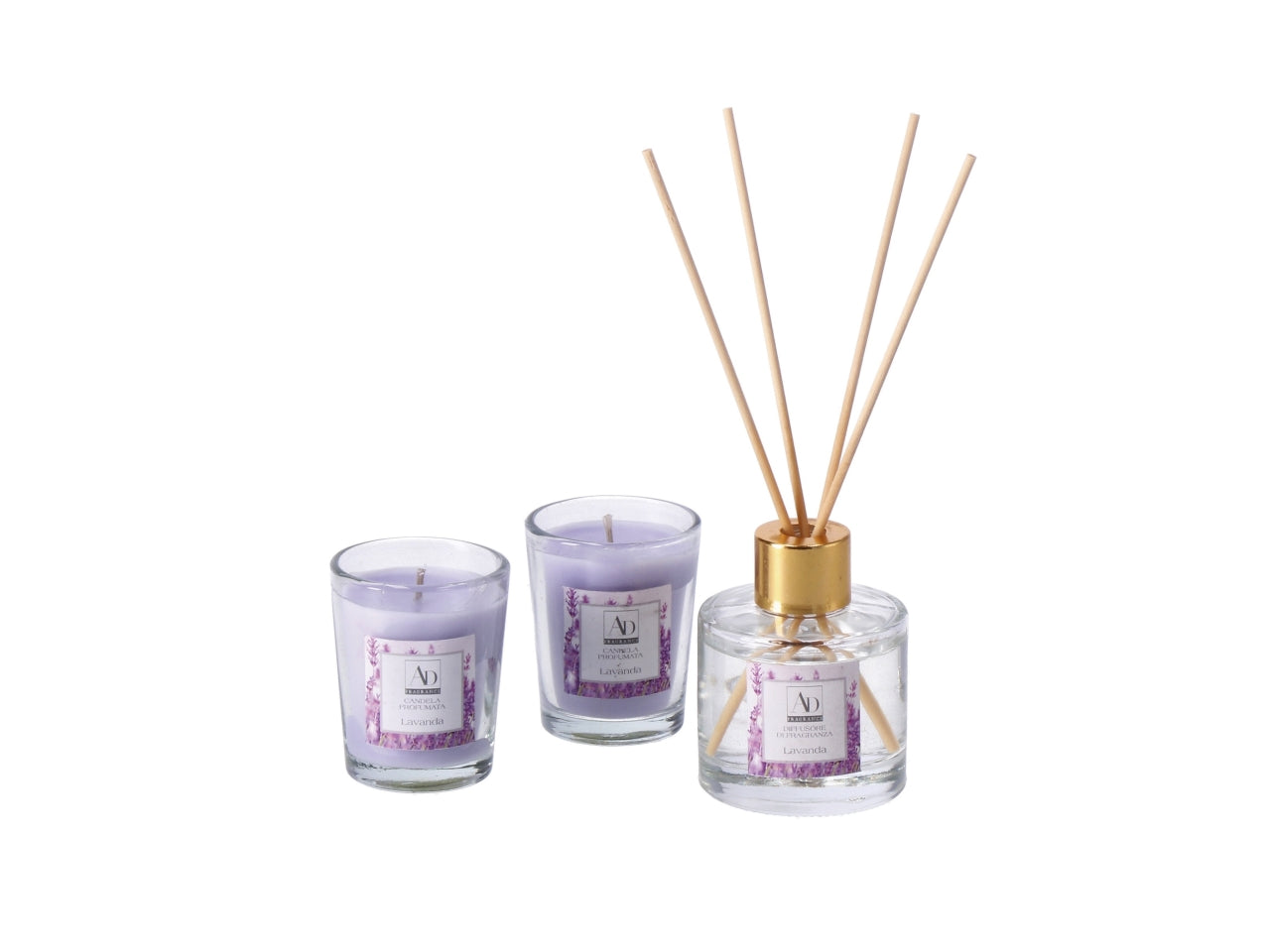Diffusore  di essenze da 50ml con 2candele profumate da 35gr
