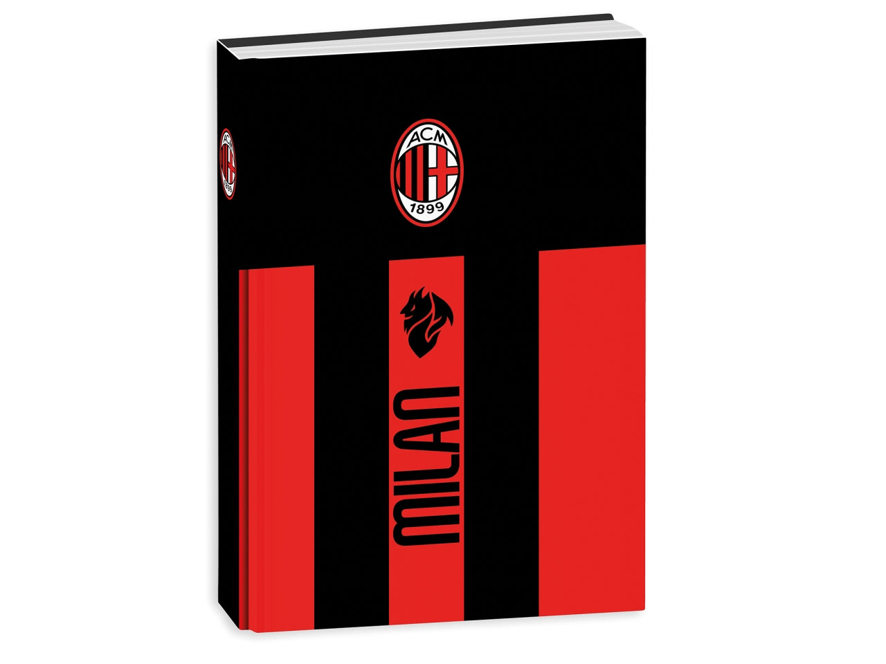 Diario standard milan 12 mesi 13,6x18,3cm assortiti