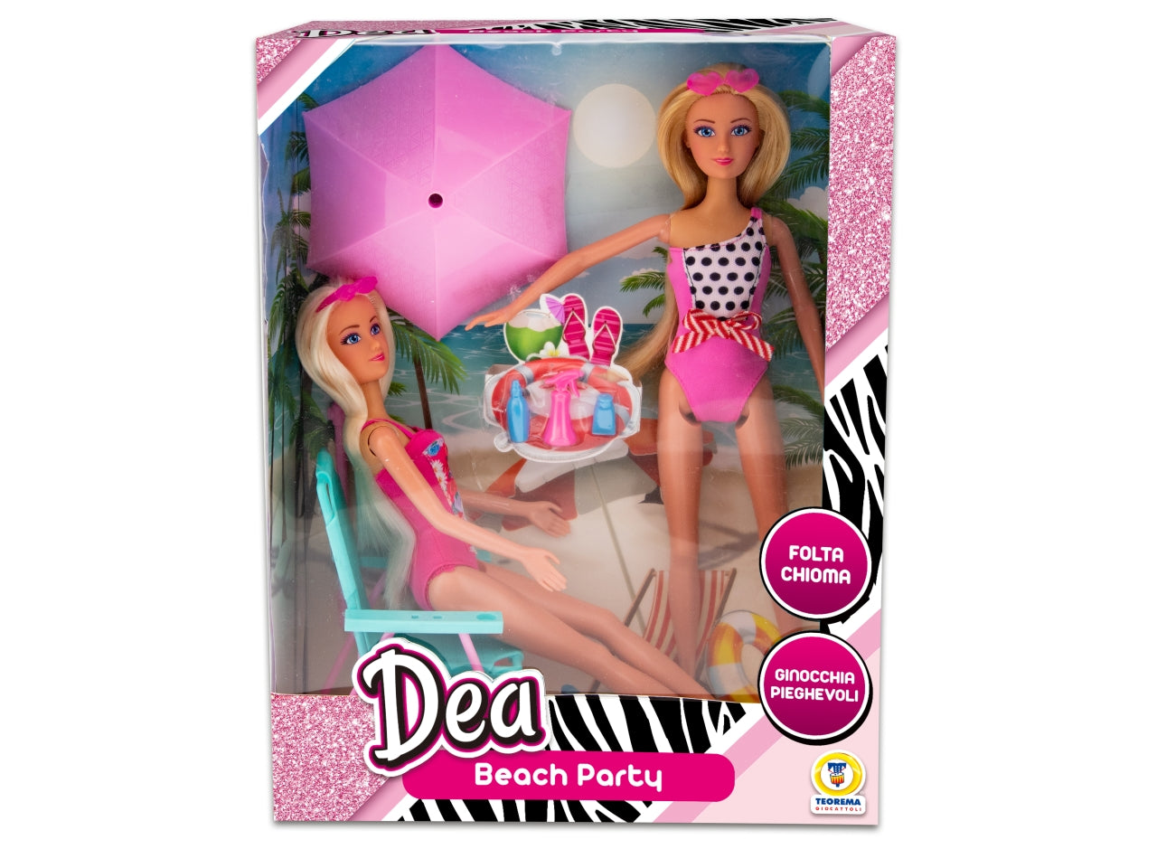 Dea - bambola beach party 29cm 2 assortimenti