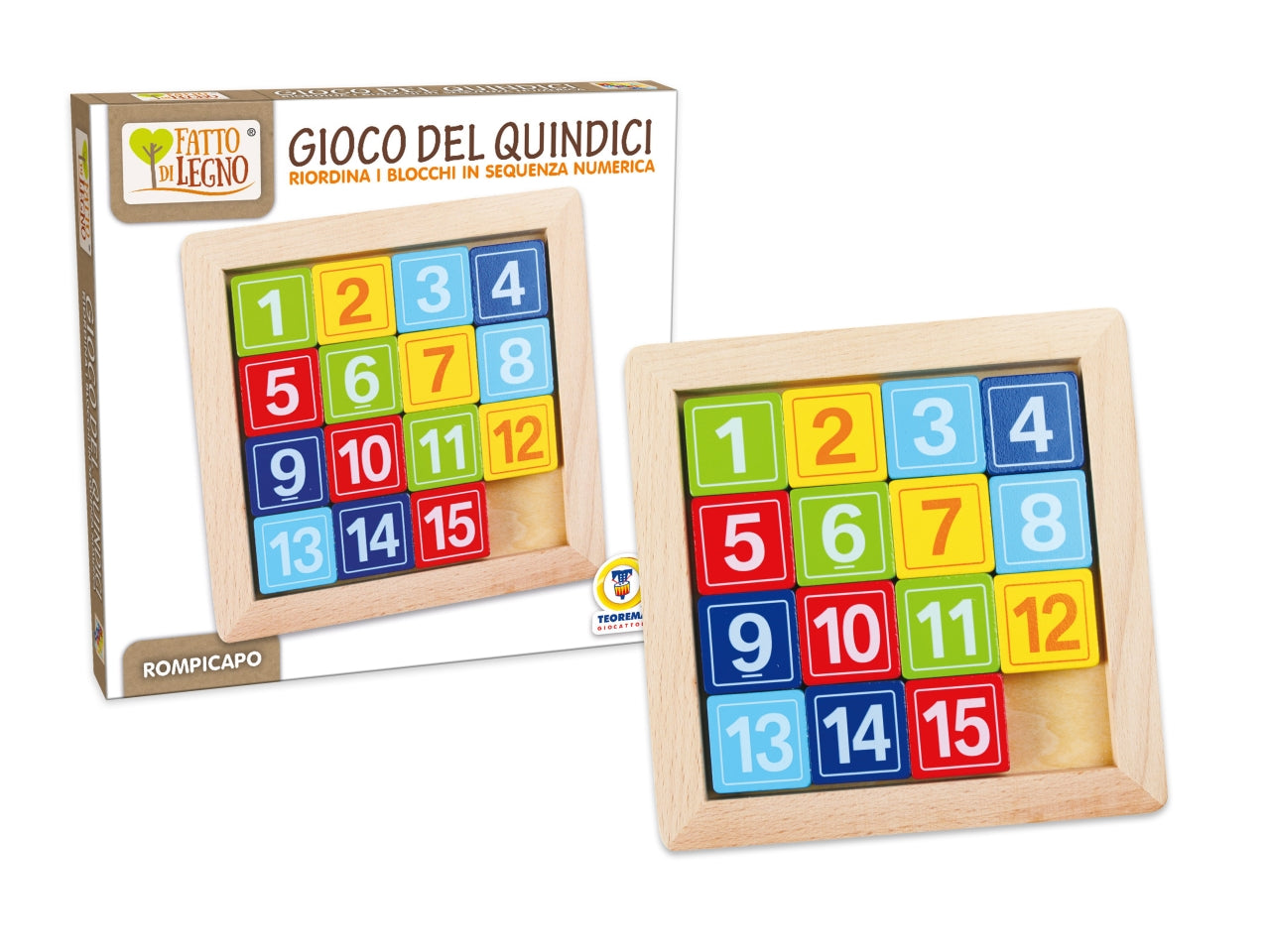Fatto di legno - gioco del 15