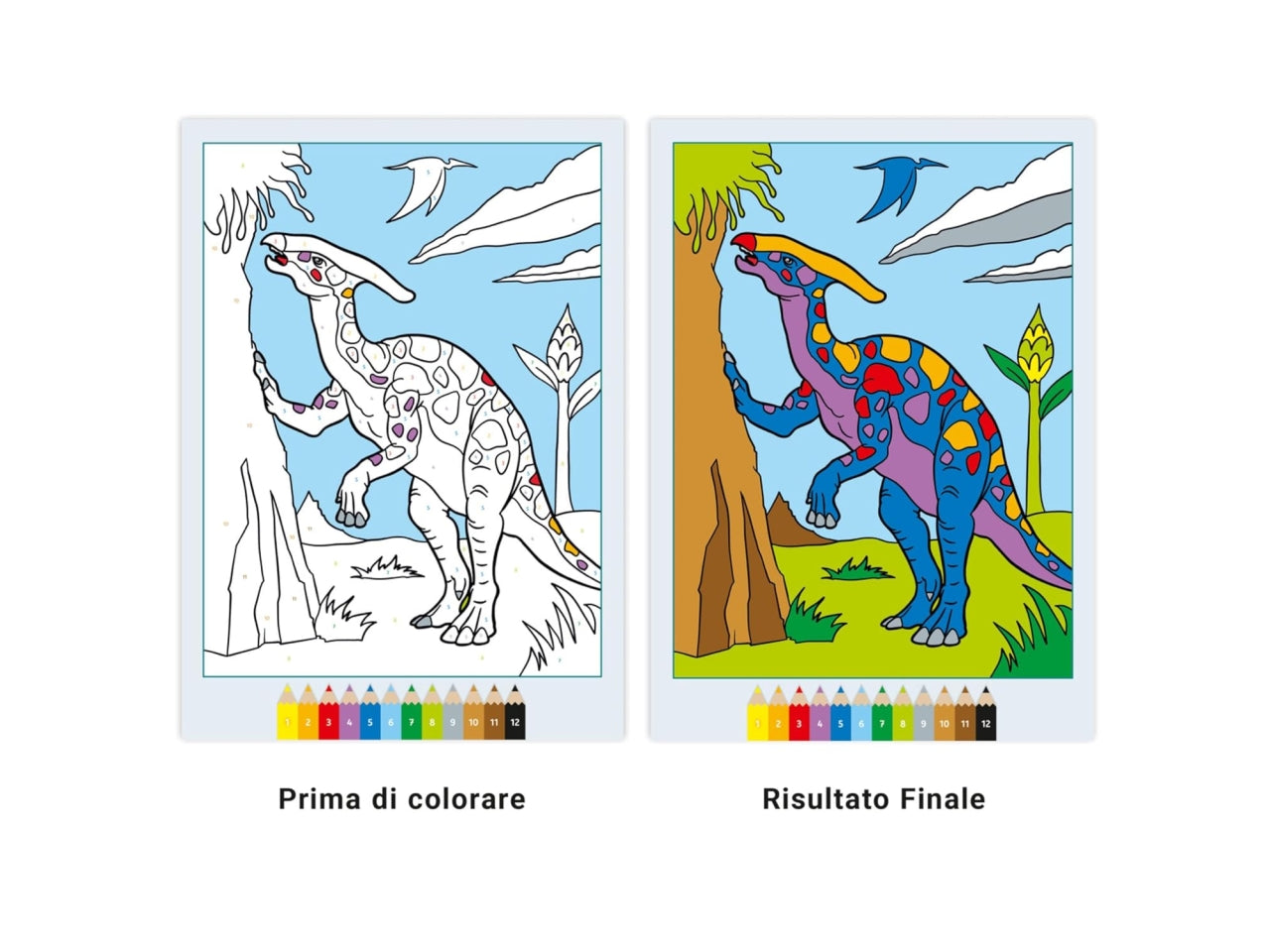 Creart album da colorare 5+ - spaventosi dinosauri