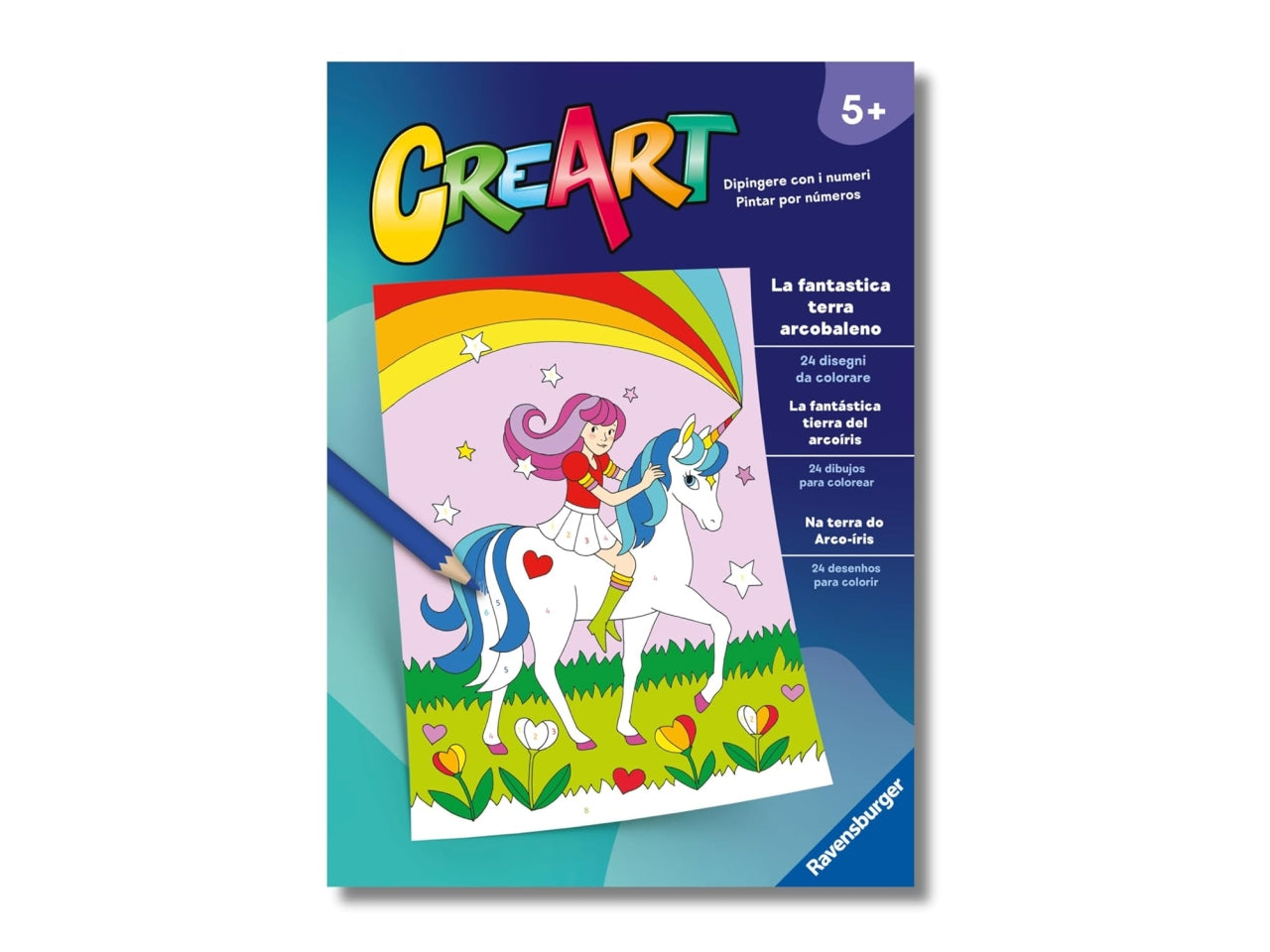 Creart album da colorare 5+ - la fantastica terra arcobaleno