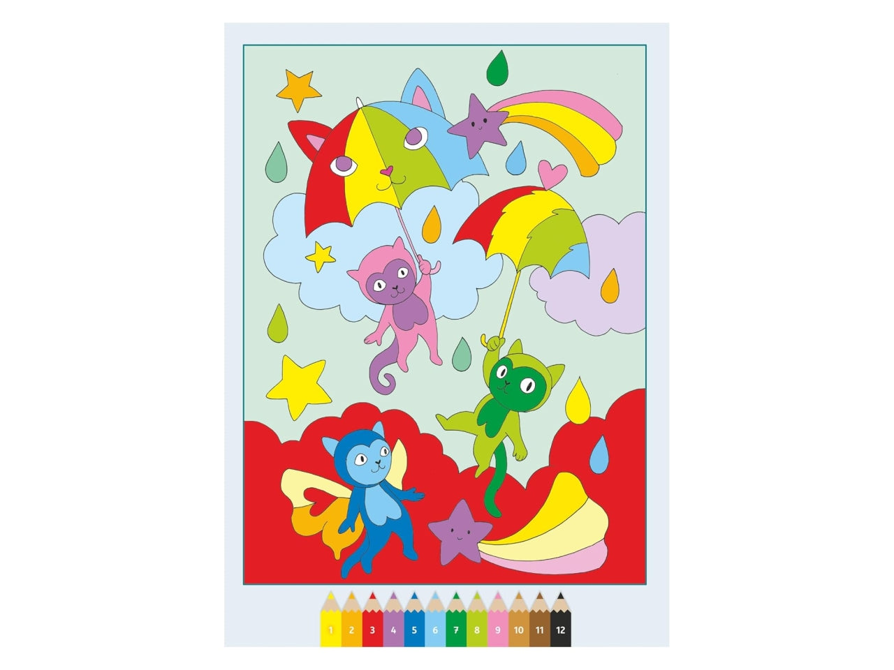 Creart album da colorare 5+ - la fantastica terra arcobaleno