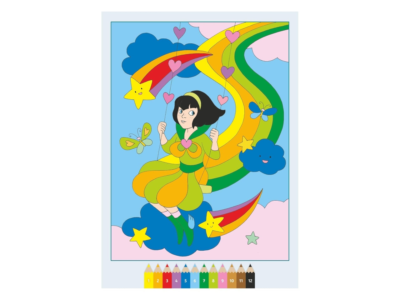 Creart album da colorare 5+ - la fantastica terra arcobaleno