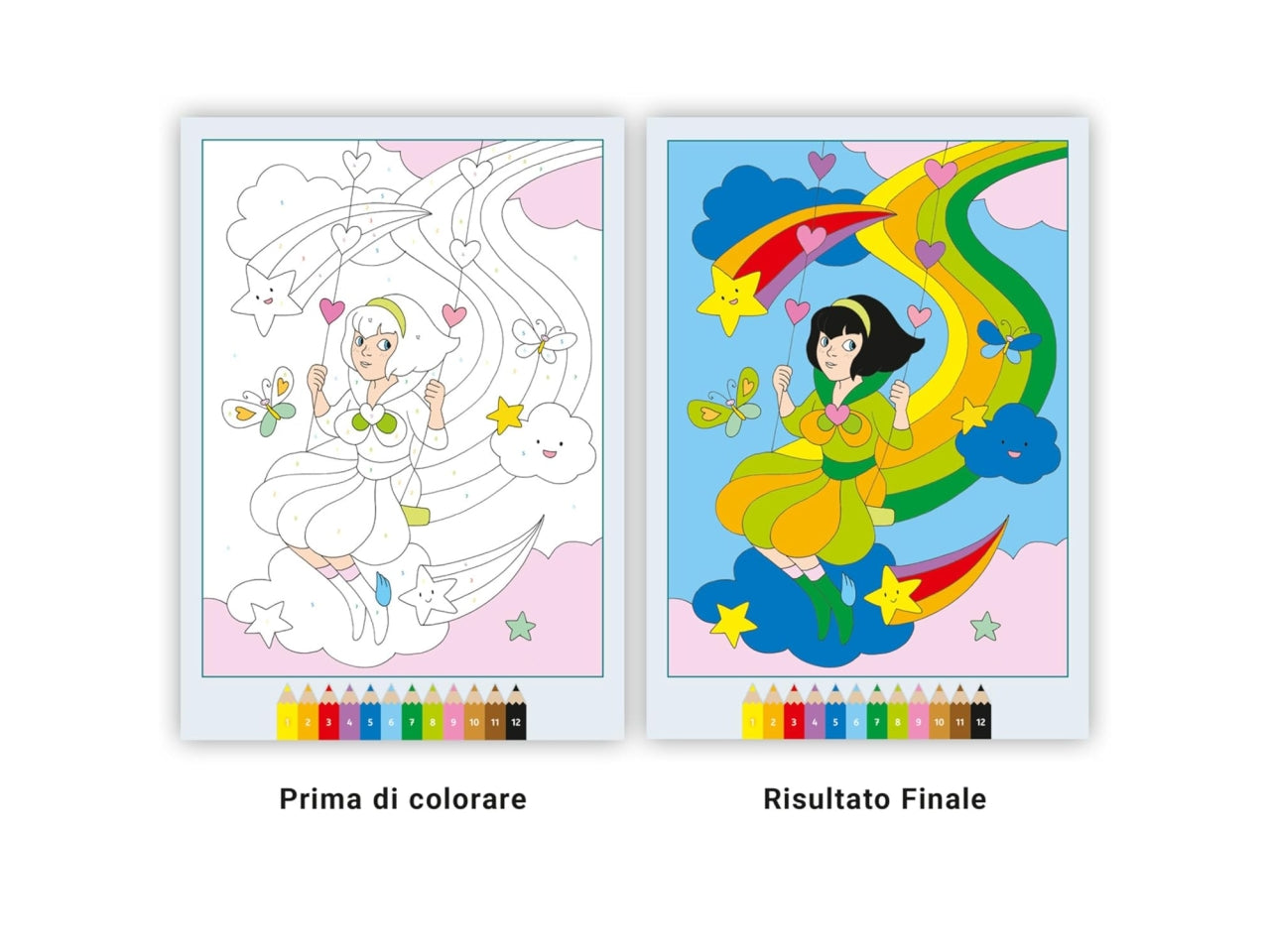 Creart album da colorare 5+ - la fantastica terra arcobaleno