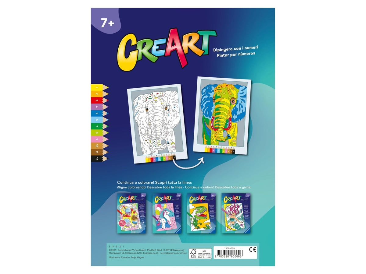 Creart album da colorare 7+ - animali selvaggi