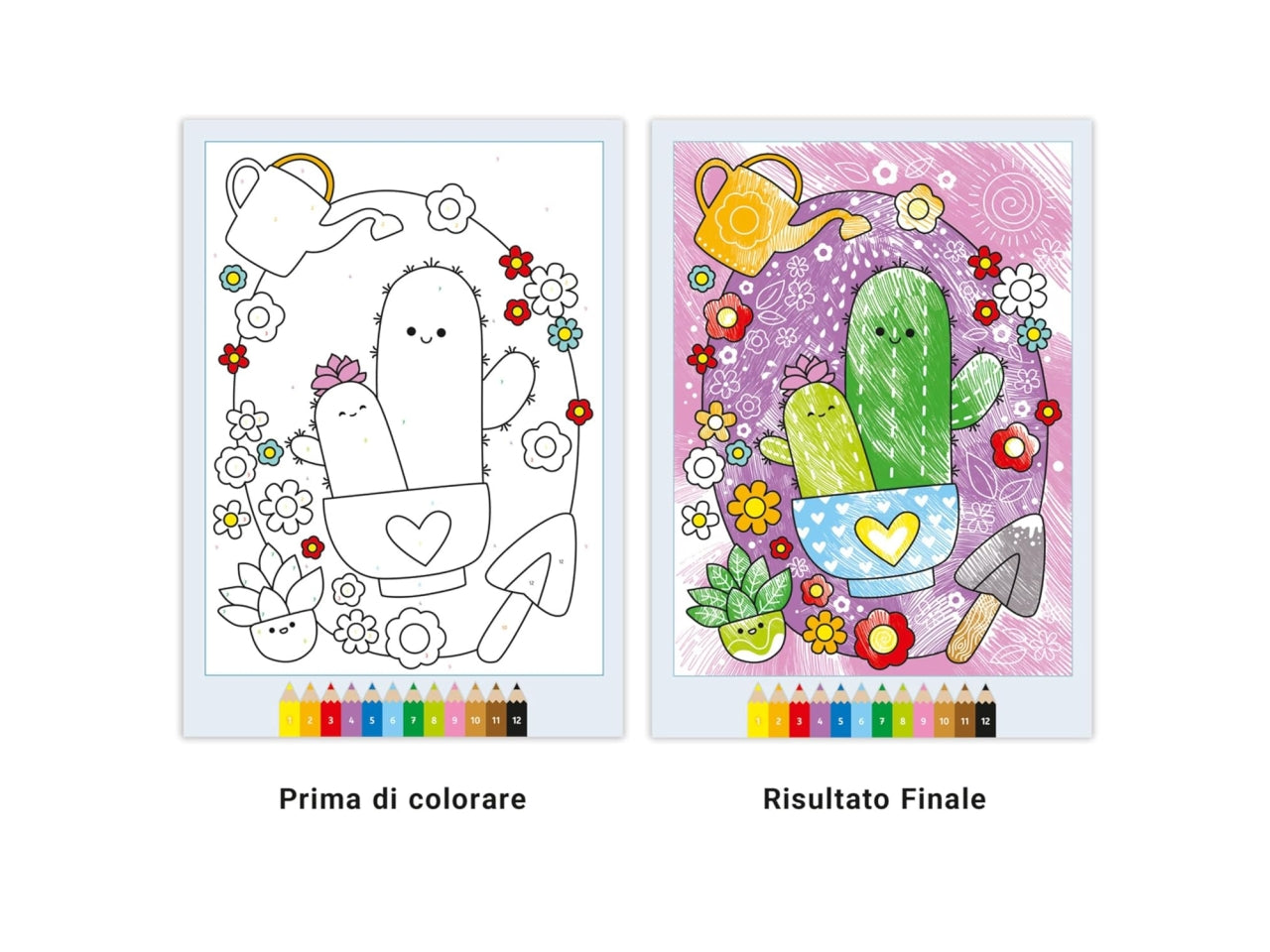 Creart album da colorare 5+ - carta magica: deliziosi amici kawaii