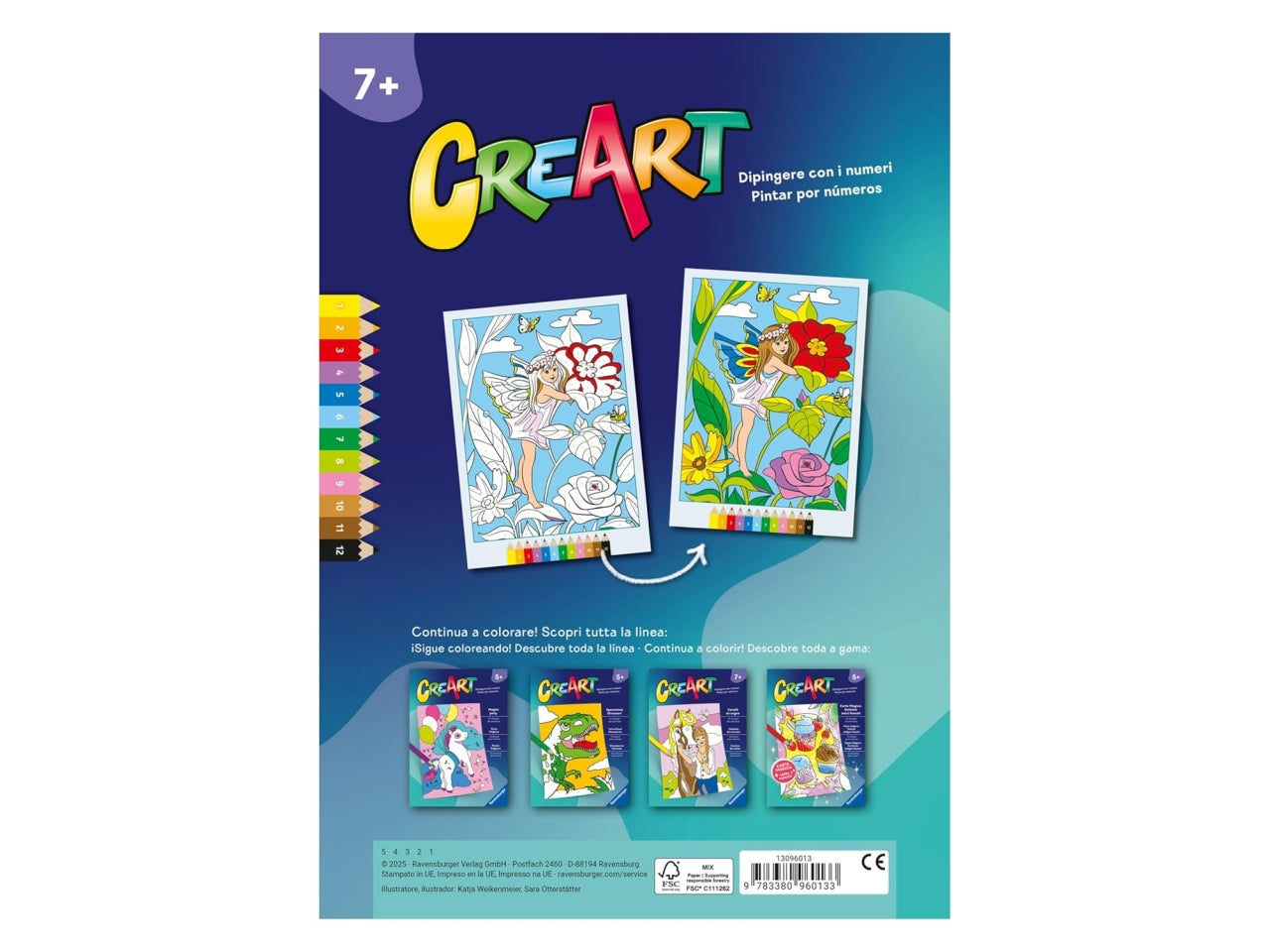 Creart album da colorare 7+ - fate, elfi e sirene