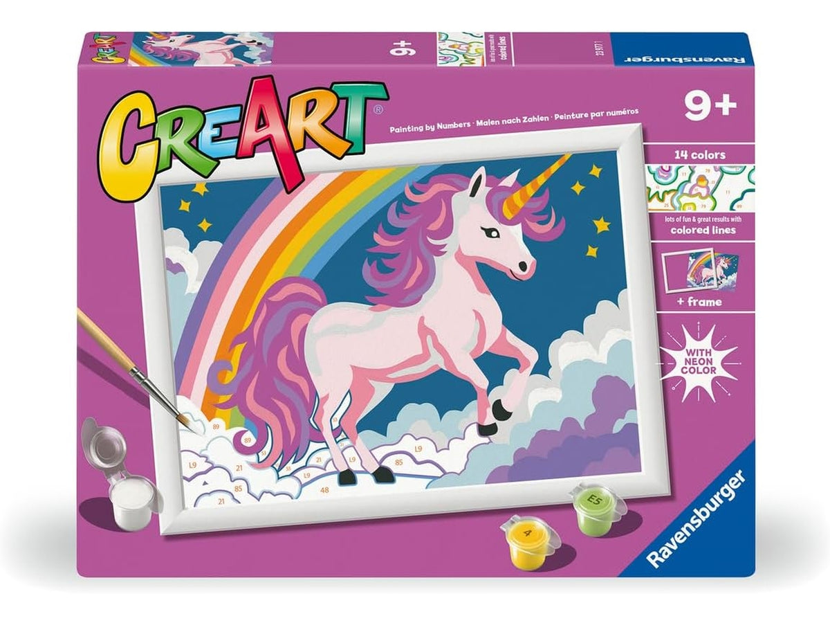 Creart serie d - unicorno rosa neon