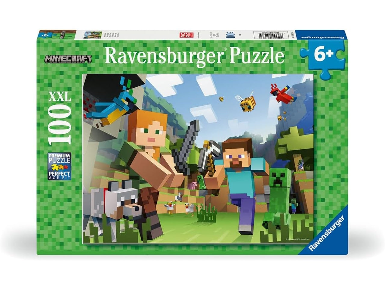 Puzzle 100 pezzi xxl minecraft