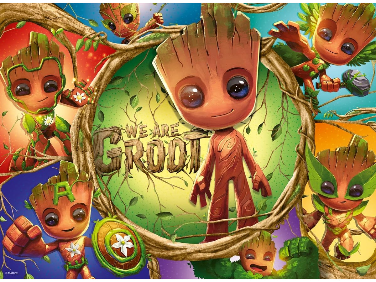 Puzzle 100 pezzi xxl marvel groot