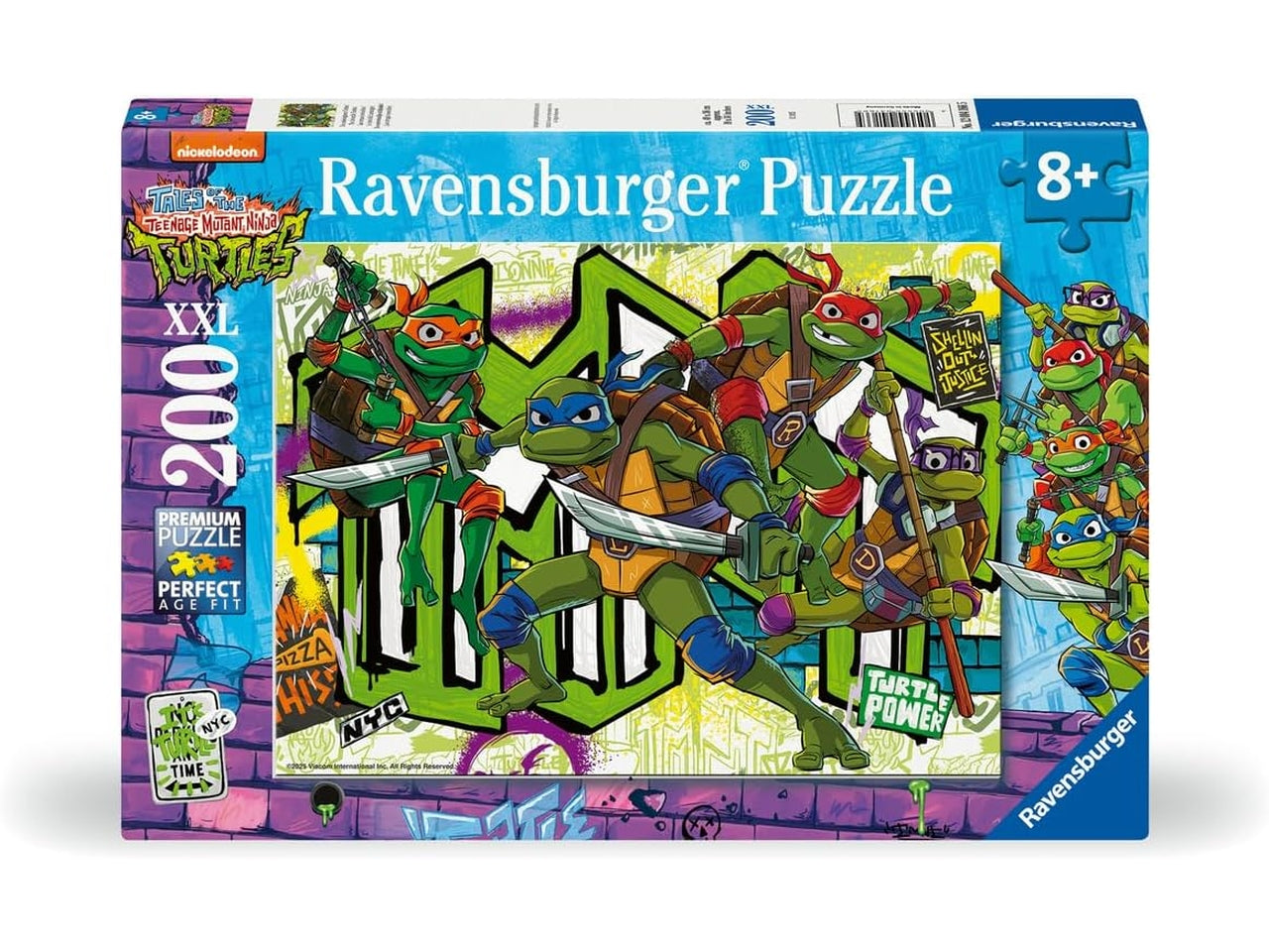 Puzzle 200 pezzi xxl teenage mutant ninja turtles mutant mayhem