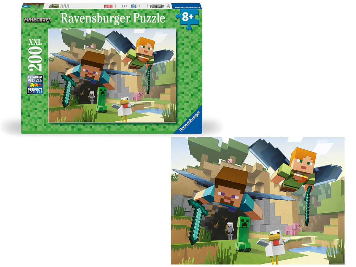 Puzzle 200 pezzi xxl minecraft