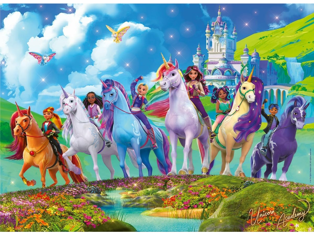 Puzzle 200 pezzi xxl unicorn academy