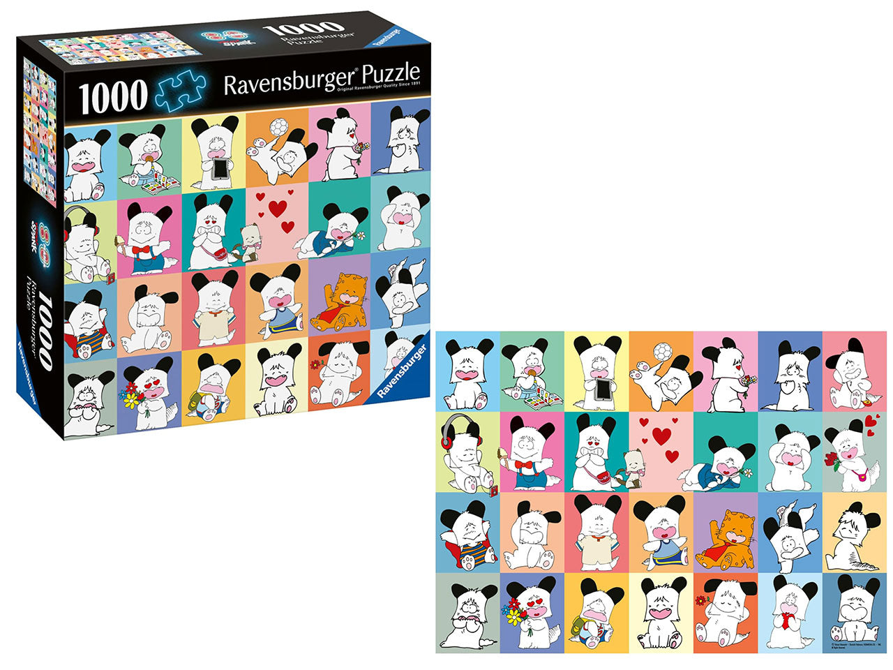 Puzzle 80s mania: 1000 pezzi square hello spank