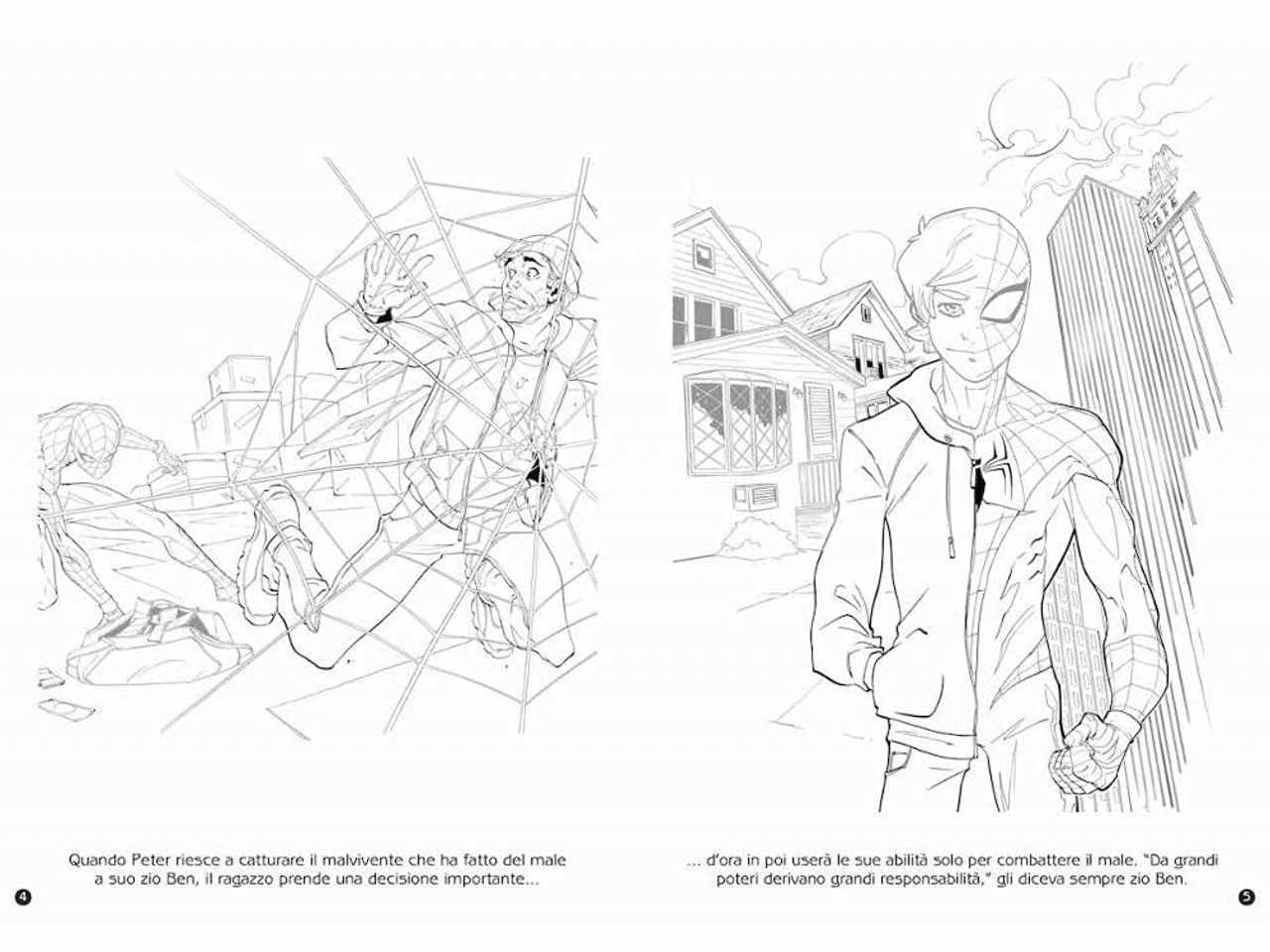 Libro spiderman stacca e attacca