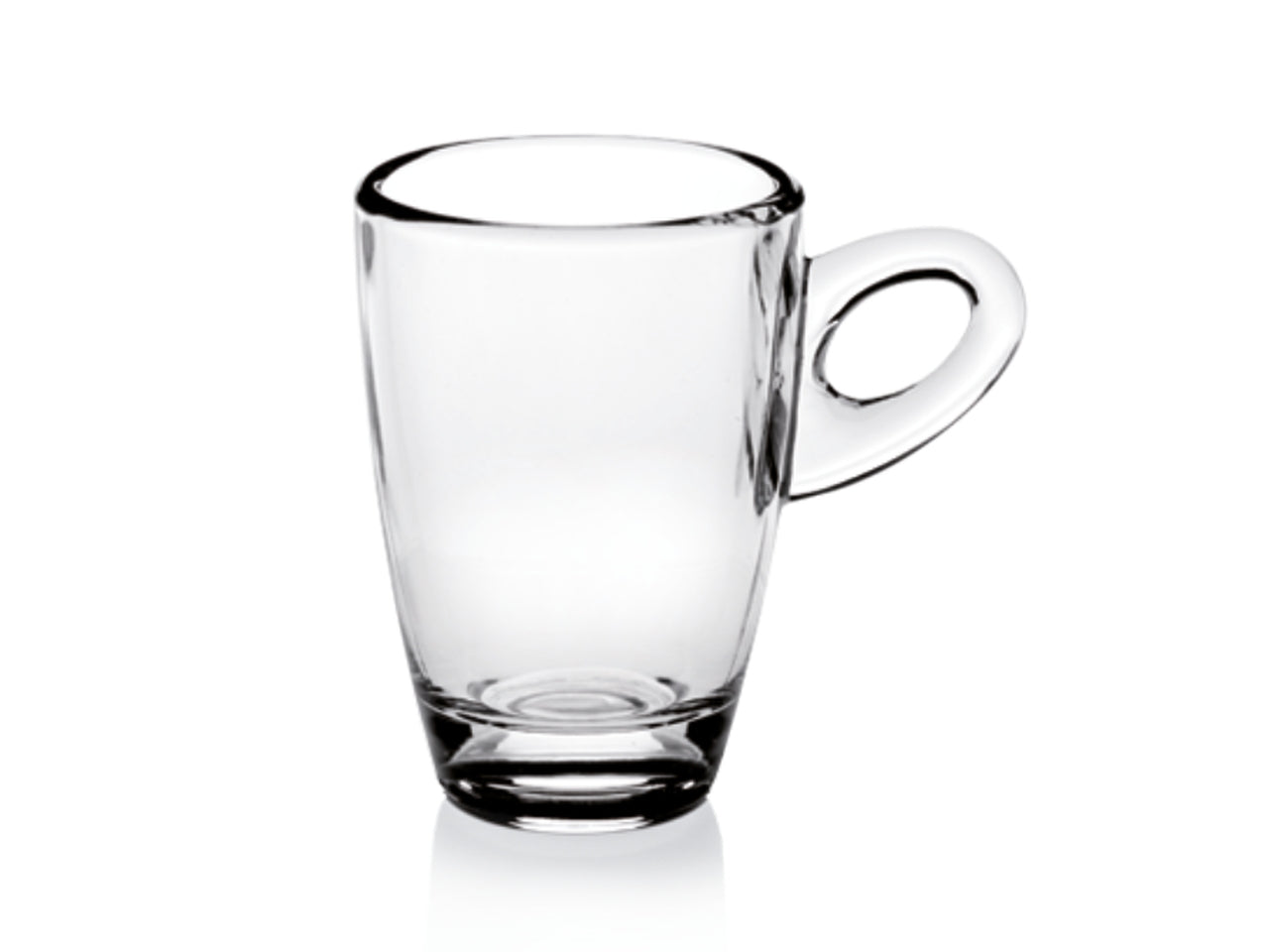 Mug domino 250cc in vetro trasparente senza piattino