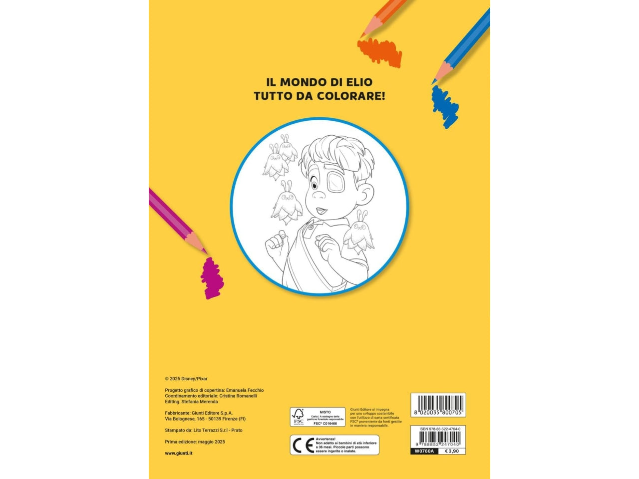 Elio primo album da colorare