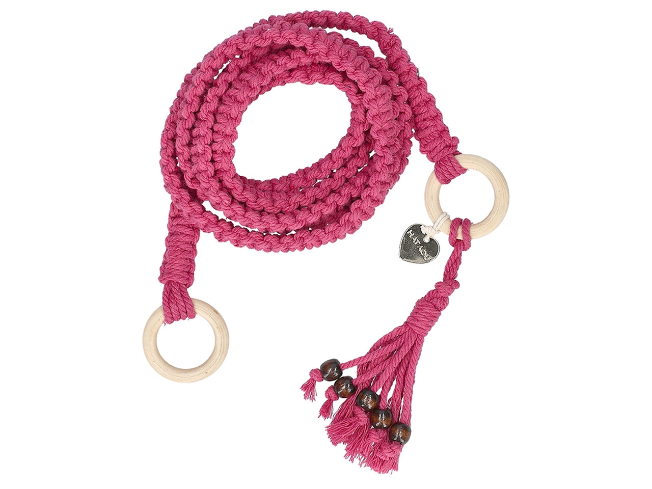 Corda macrame' porta telo/tappetino 185cm fuxia