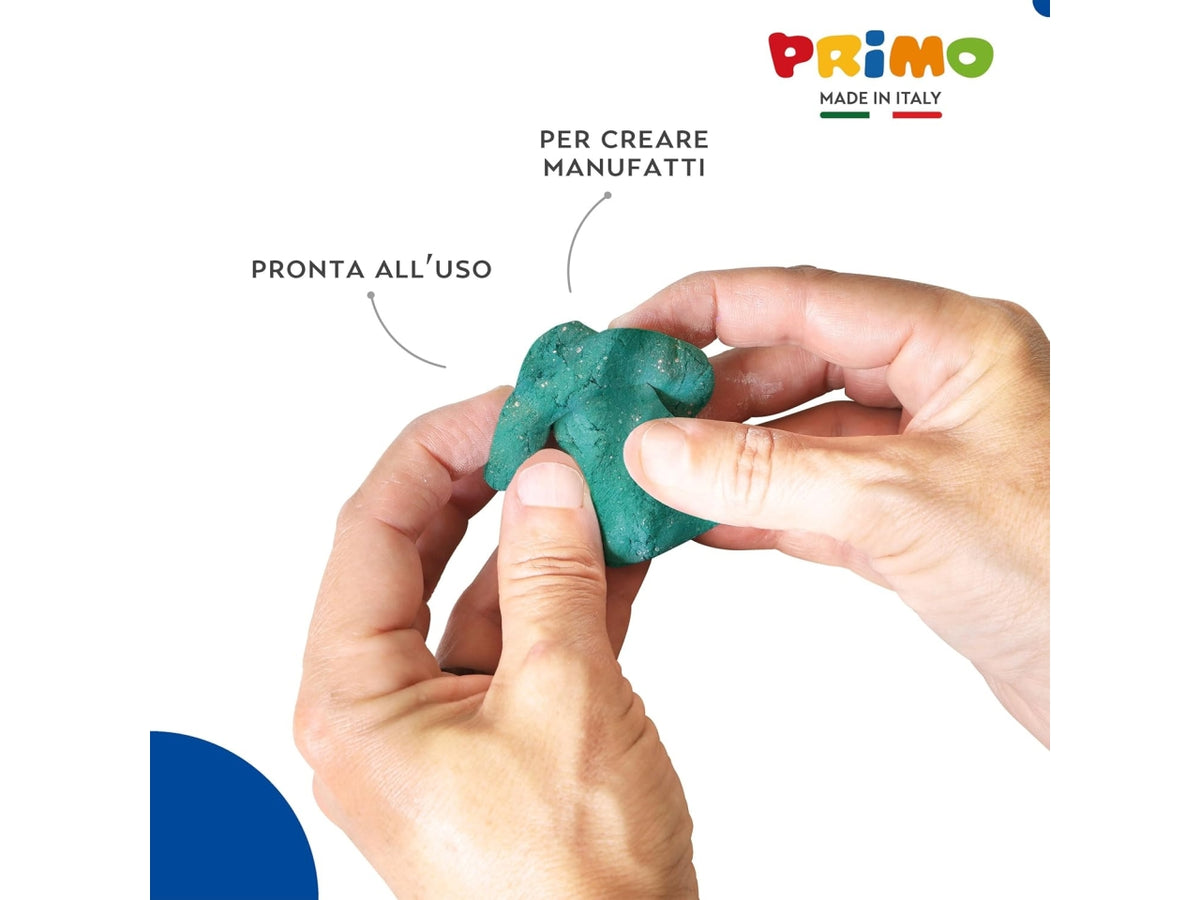 Primo mod glitter pasta da modellare 250g verde