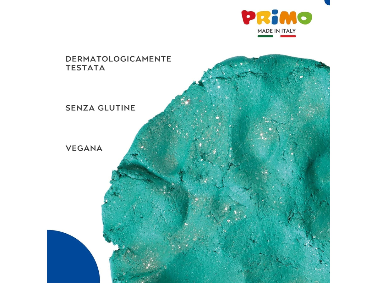 Primo mod glitter pasta da modellare 250g verde
