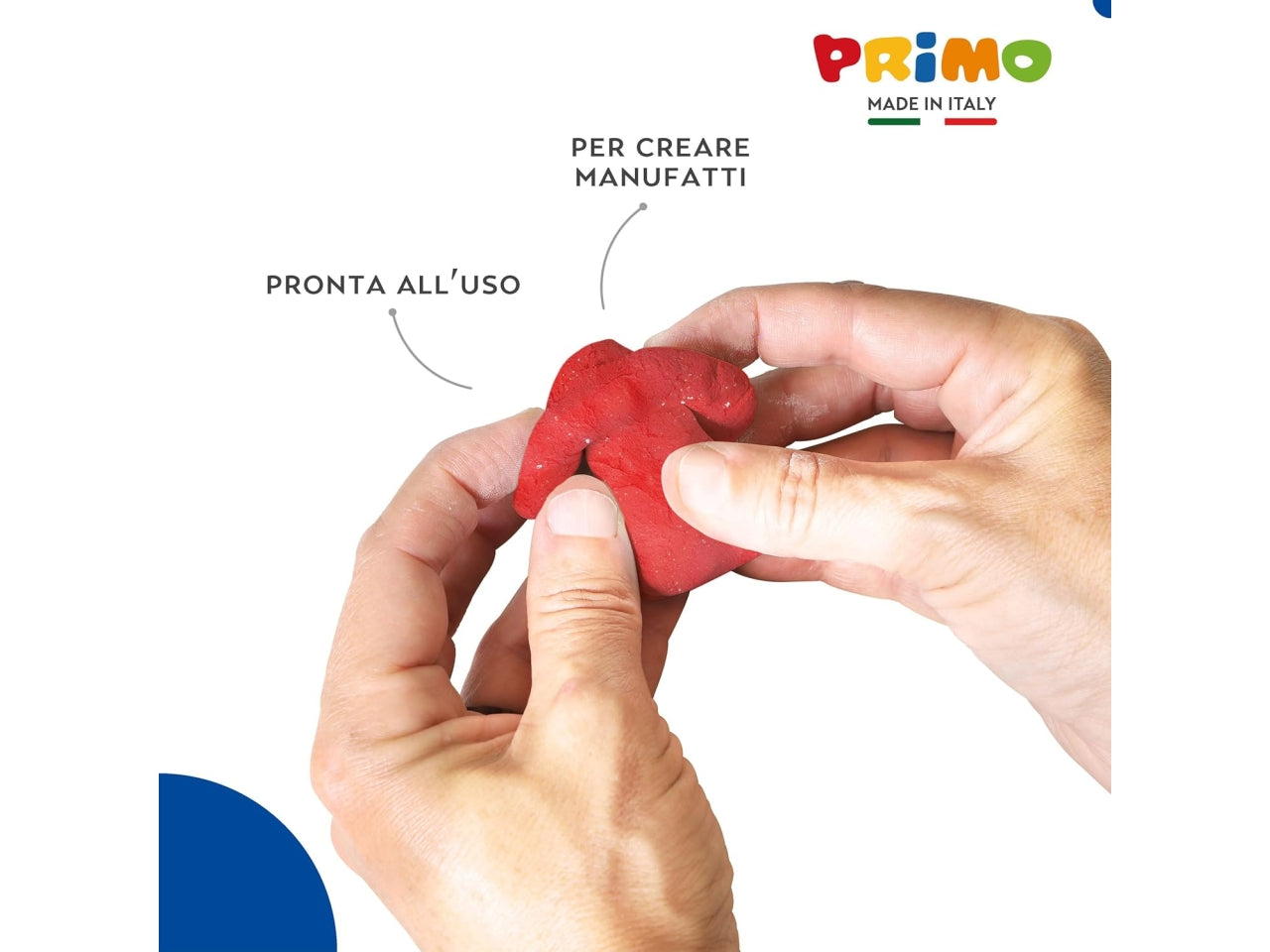 Primo mod glitter pasta da modellare 250g rossa