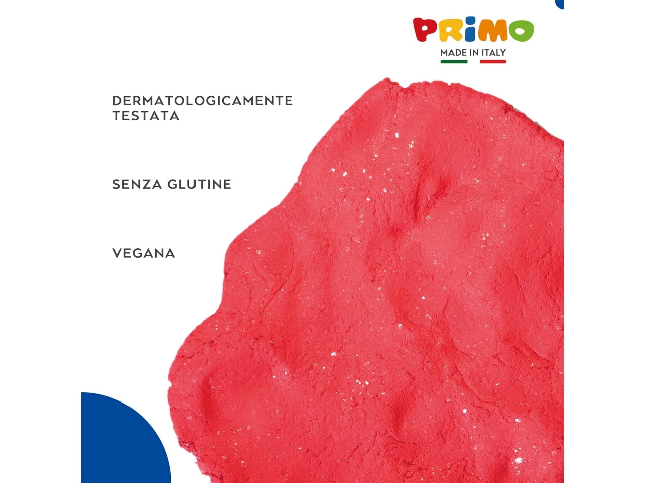 Primo mod glitter pasta da modellare 250g rossa