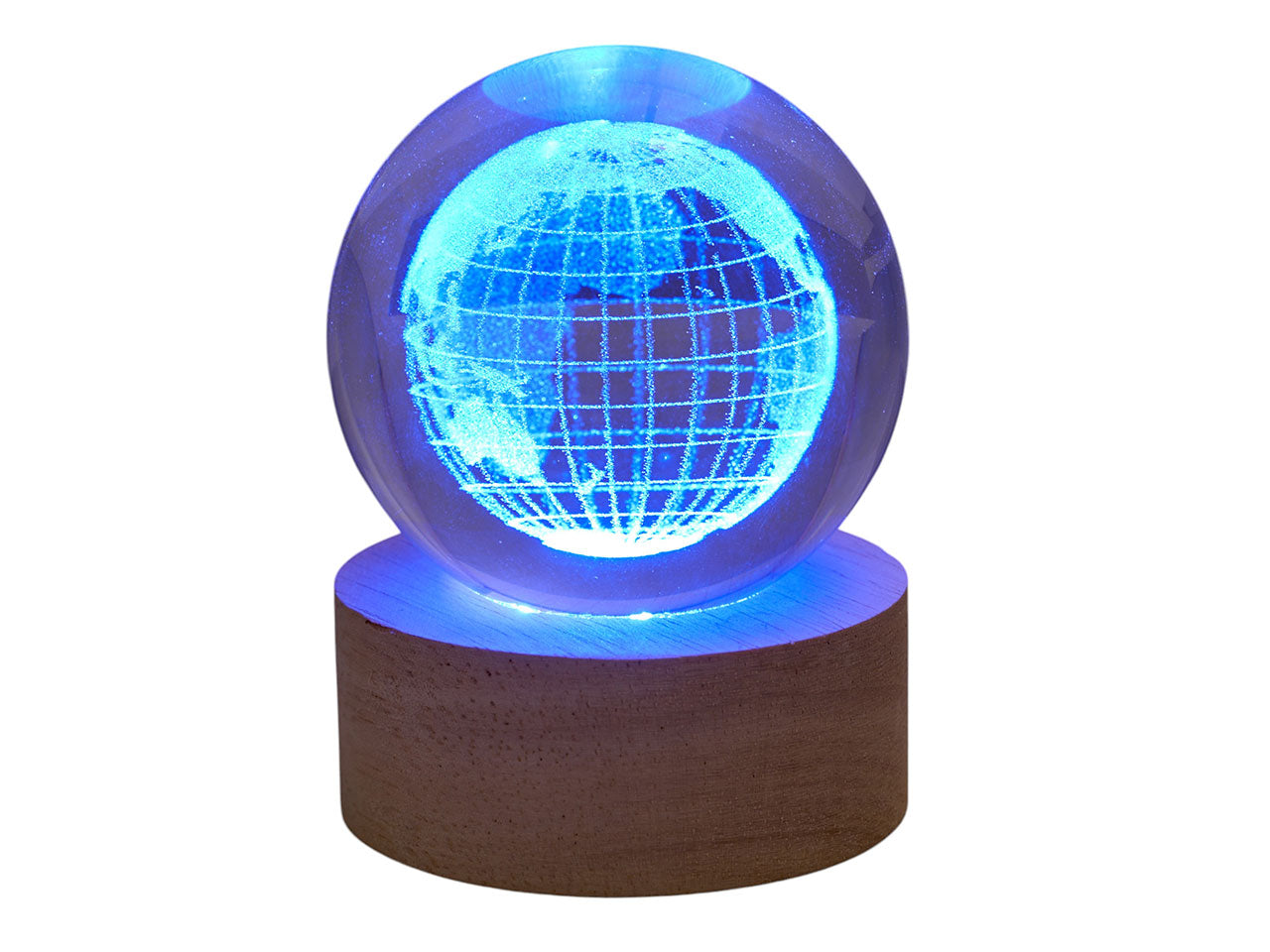 Lampada multicolor Globo con base piccola 6x6x8cm