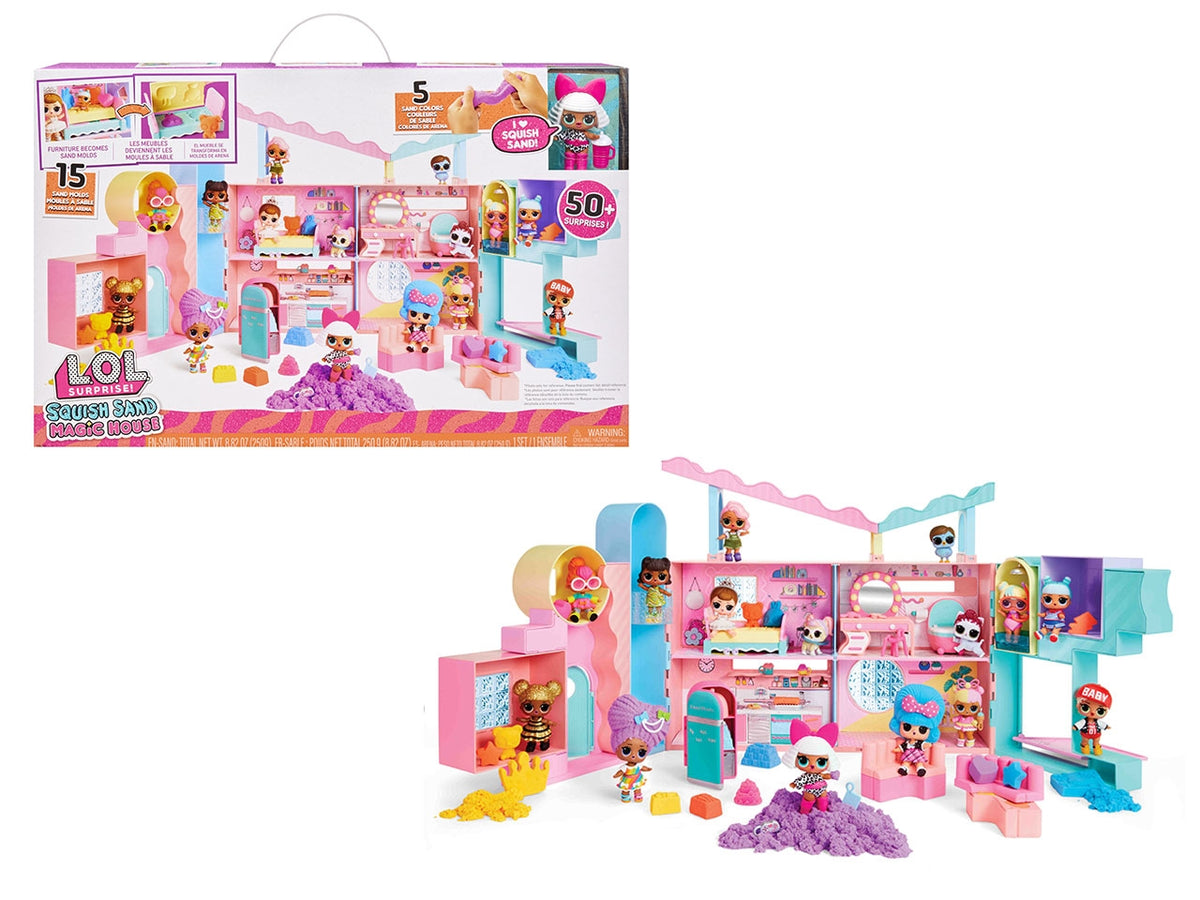 Lol surprise squish sand magic crea acconciatura con sabbia magica $