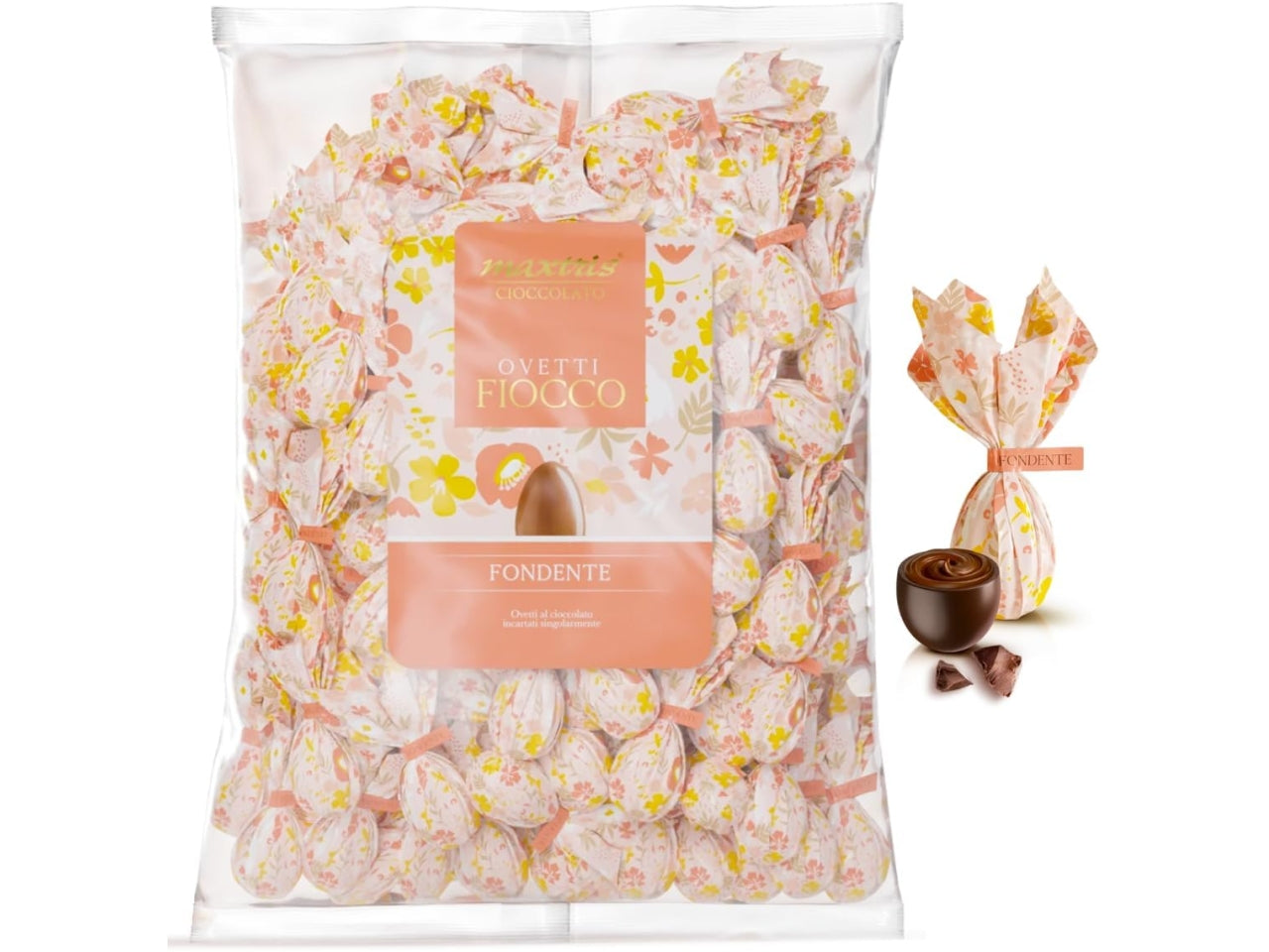 Maxtris ovetti fiocco cioccolato fondente in busta da 500gr