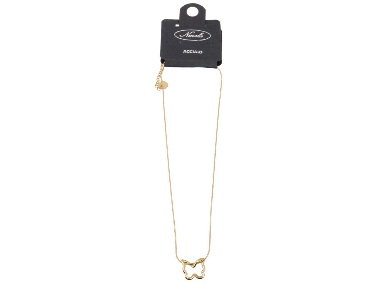 COLLANA CON PROFILO FARFALLA ORO