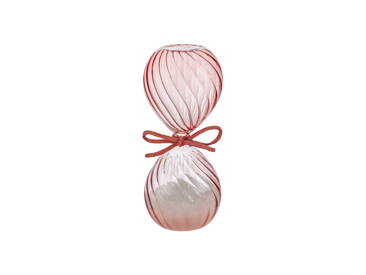CLESSIDRA IN VETRO 12CM ROSA CON ASTUCCIO 57308