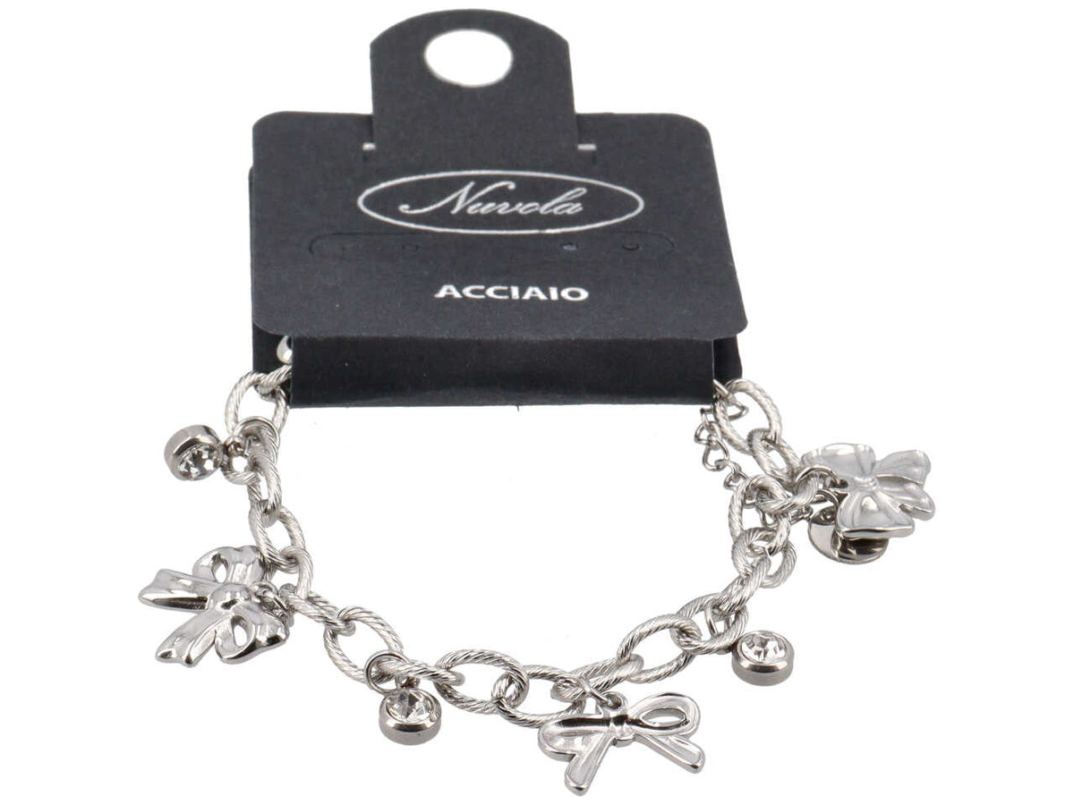 BRACCIALE CHARME FIOCCHETTI E PUNTI LUCE