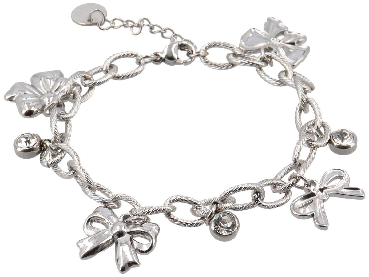 BRACCIALE CHARME FIOCCHETTI E PUNTI LUCE