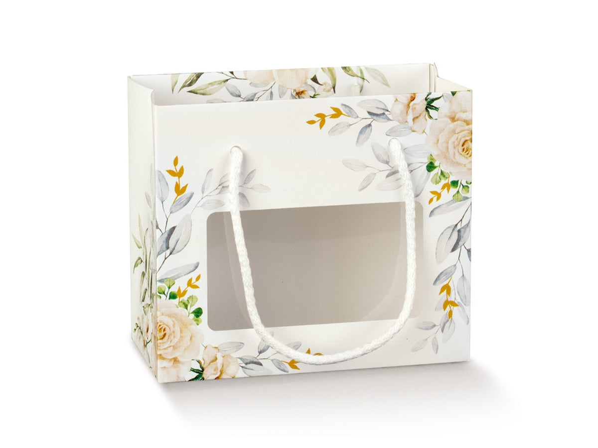 Botanic shopper con finestra 16x8x14cm