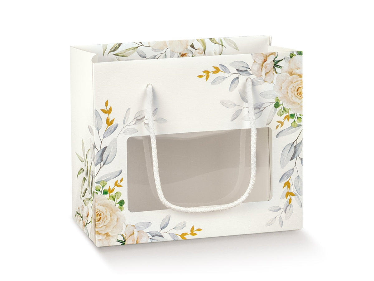 Botanic shopper con finestra 19,5x9,5x17cm