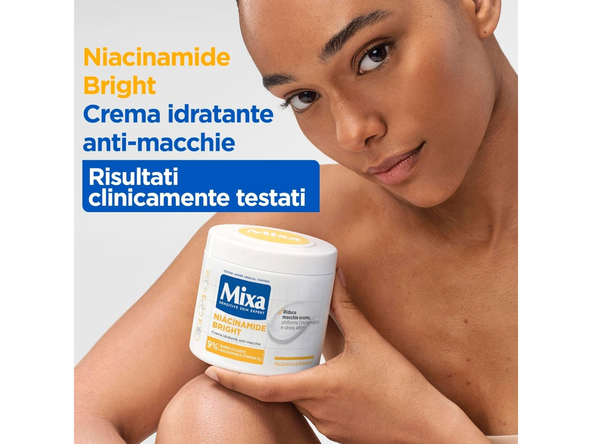 MIXA NIACINAMIDE CREMA IDRATANTE ANTI-MACCHIE PER PELLI SECCHE E SPENTE 400ML