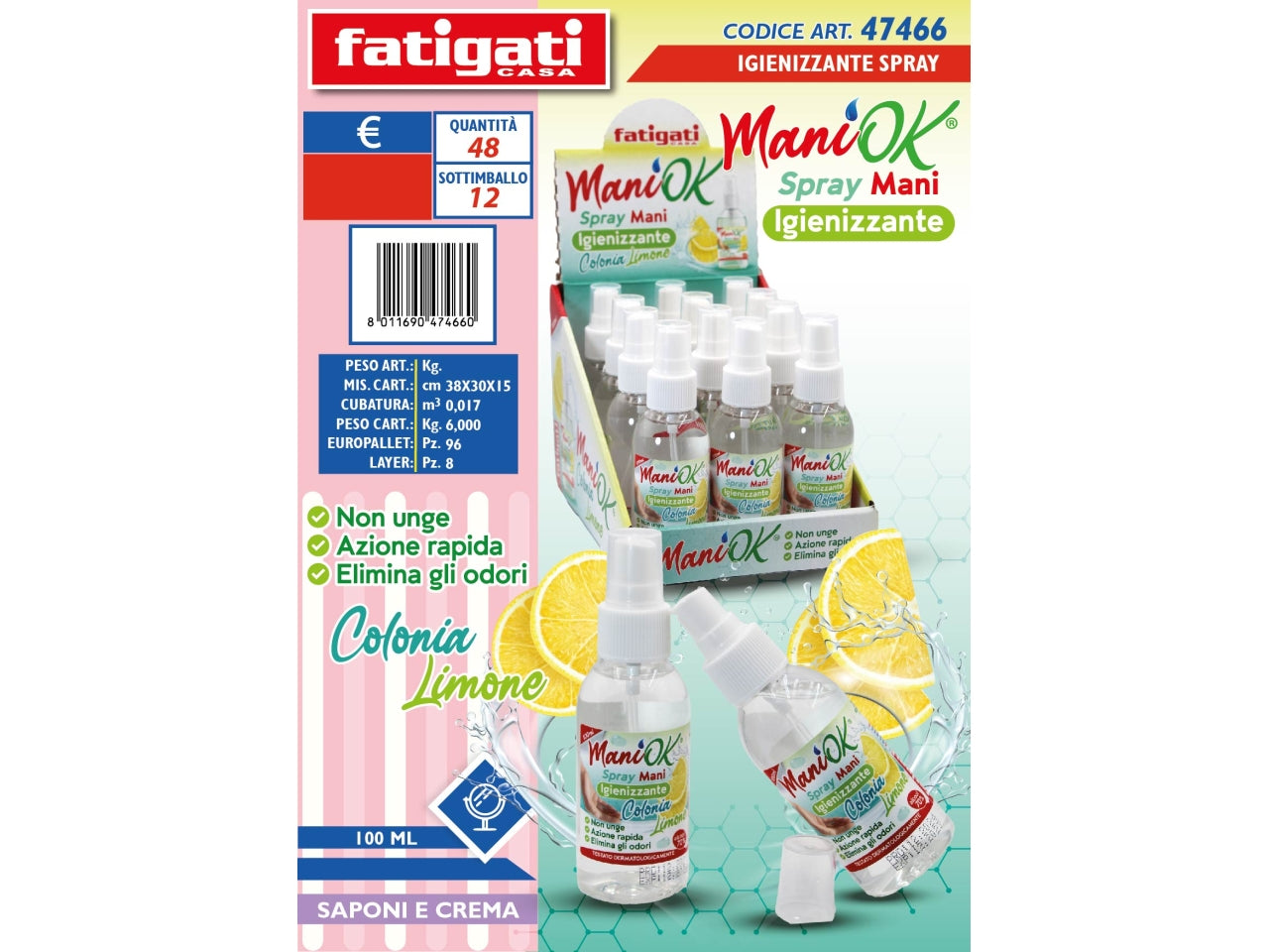 IGIENIZZANTE SPRAY 100ML LIMONE